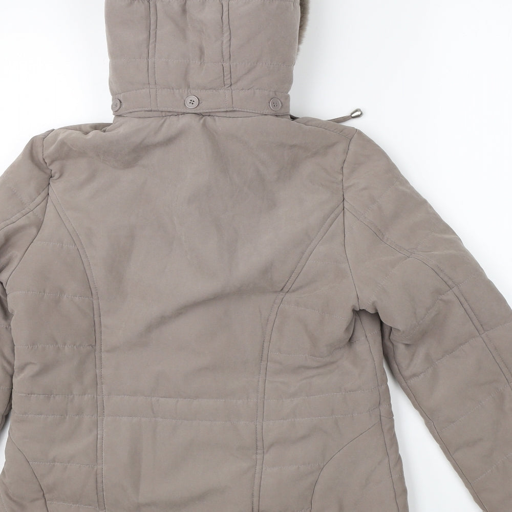BHS Womens Beige   Jacket Coat Size 8