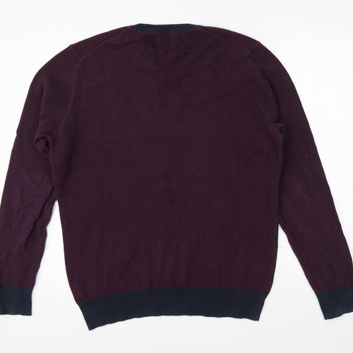 Criminal Mens Purple   Pullover Jumper Size L