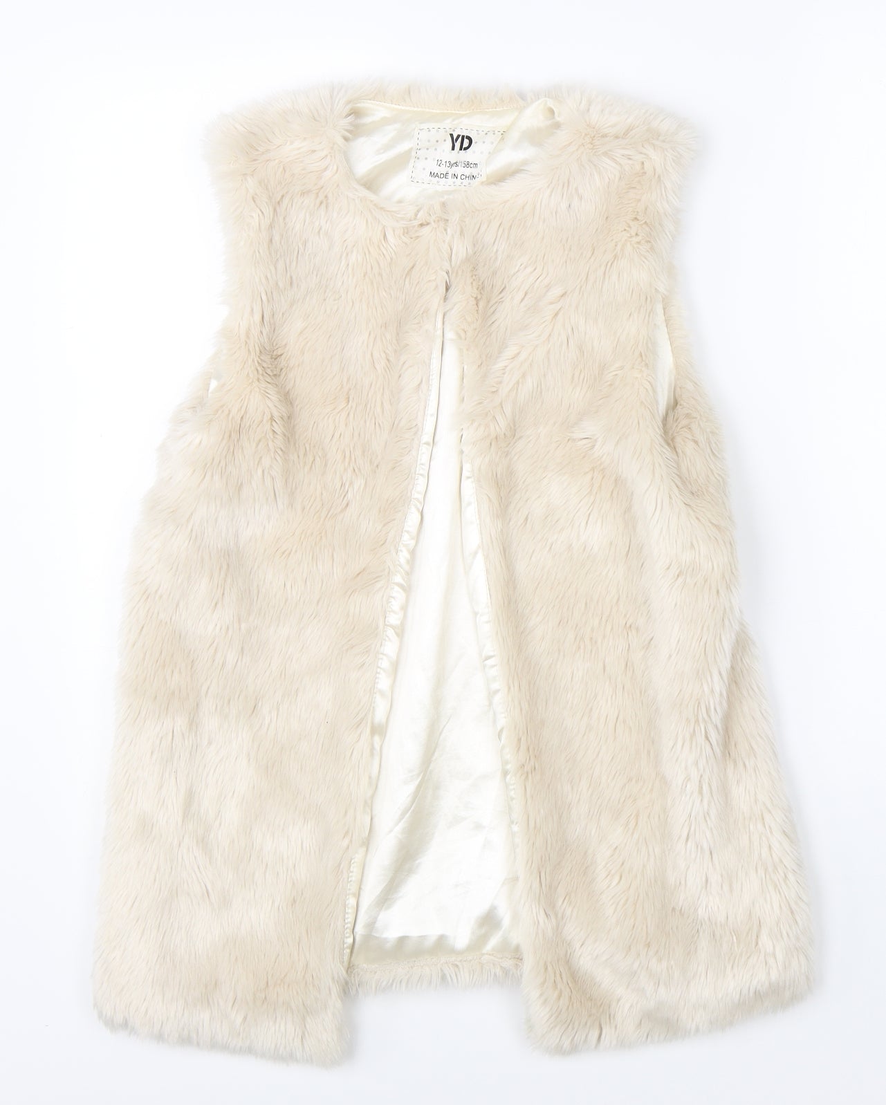 YD Girls Beige   Gilet Jacket Size 12-13 Years