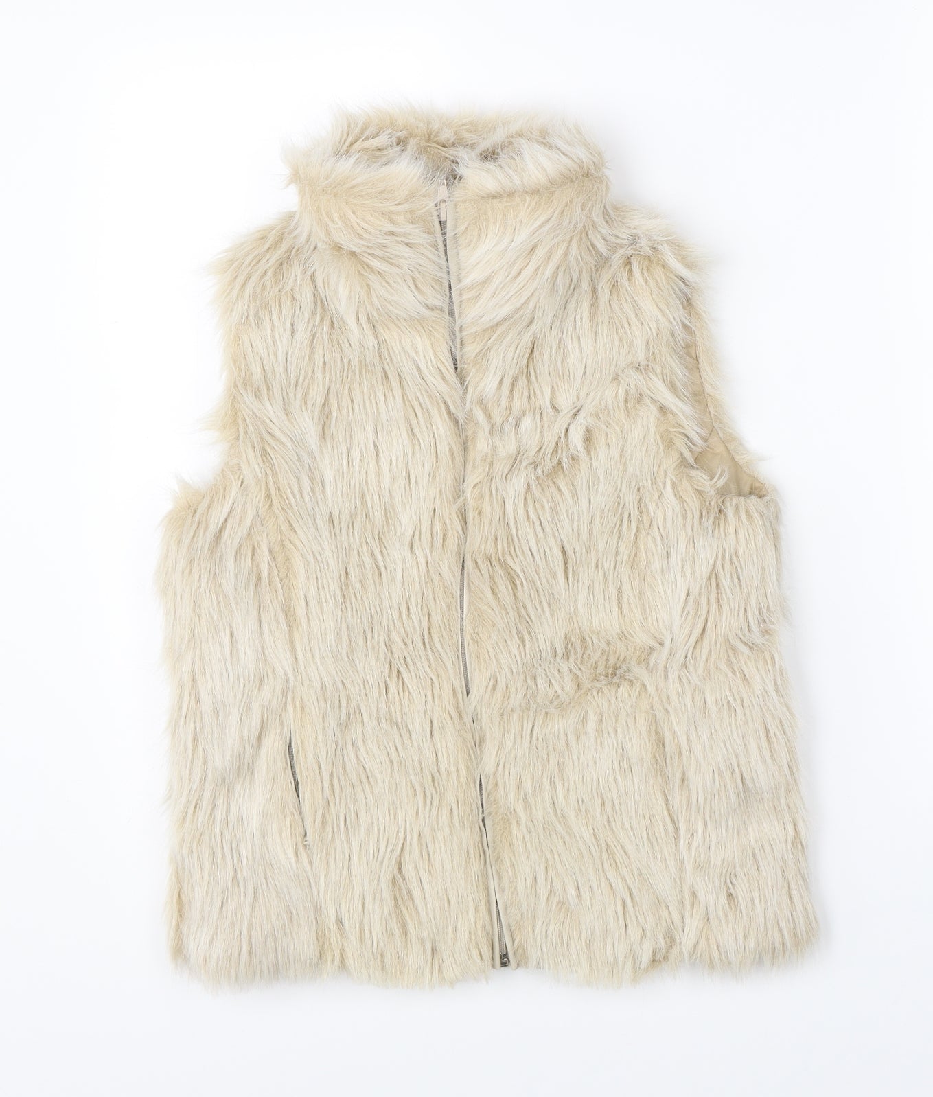 Chilli Womens Beige   Gilet Jacket Size 10