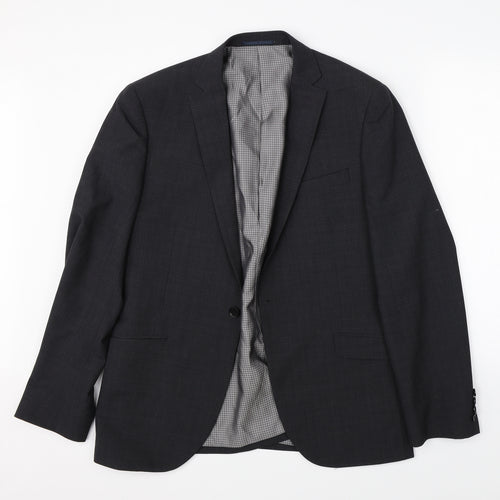 Preworn Mens Grey   Jacket Suit Jacket Size 42