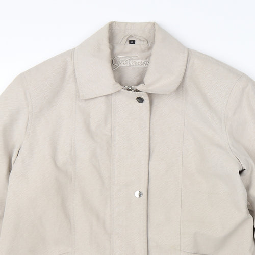 Preworn Womens Beige   Overcoat Coat Size 10