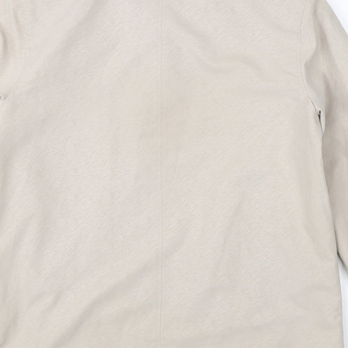 Preworn Womens Beige   Overcoat Coat Size 10