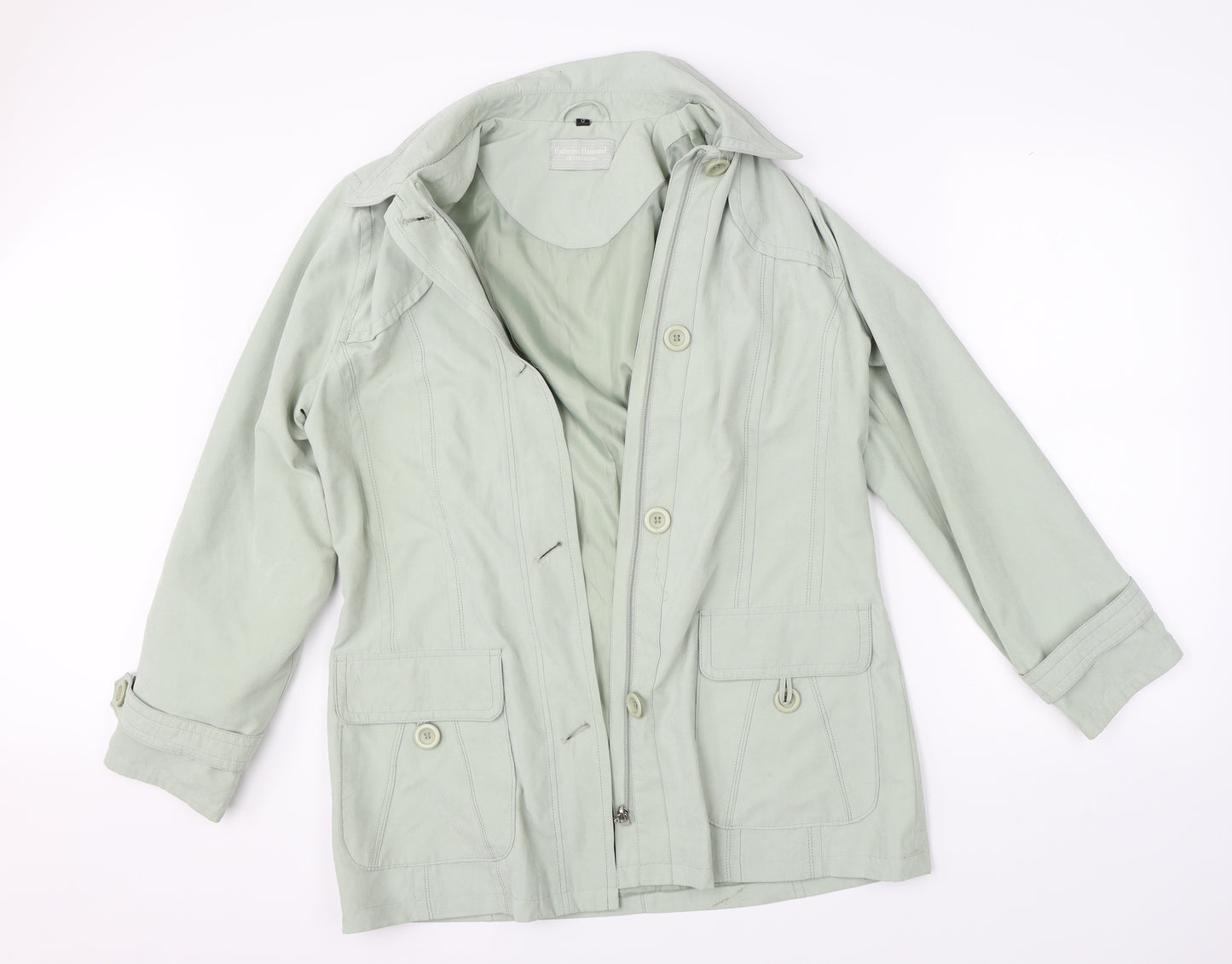 Katherine Hammond Womens Green   Jacket Coat Size 12