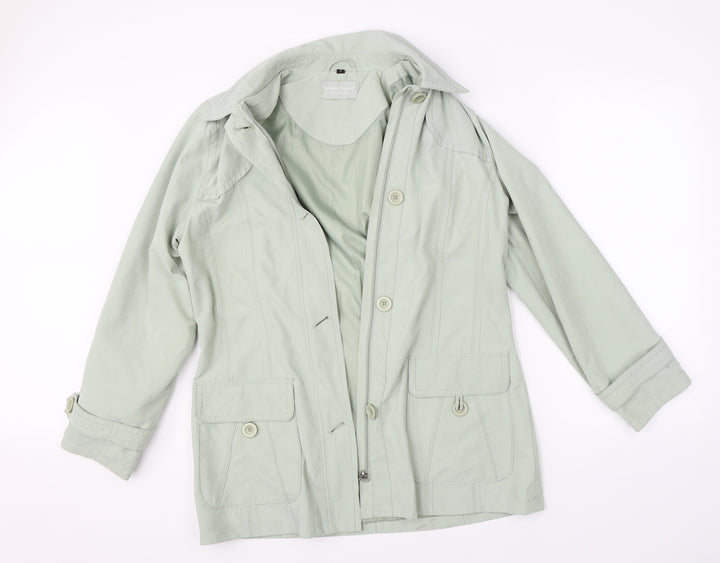 Katherine Hammond Womens Green   Jacket Coat Size 12