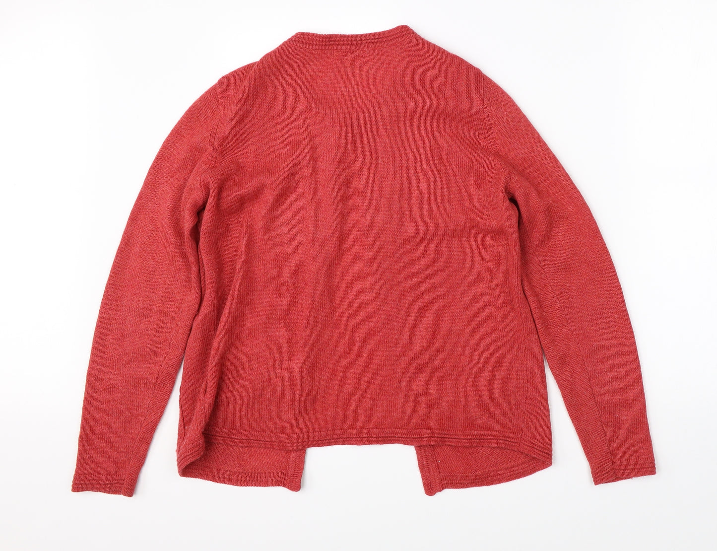 Marks & Spencer Womens Red   Cardigan Jumper Size 14