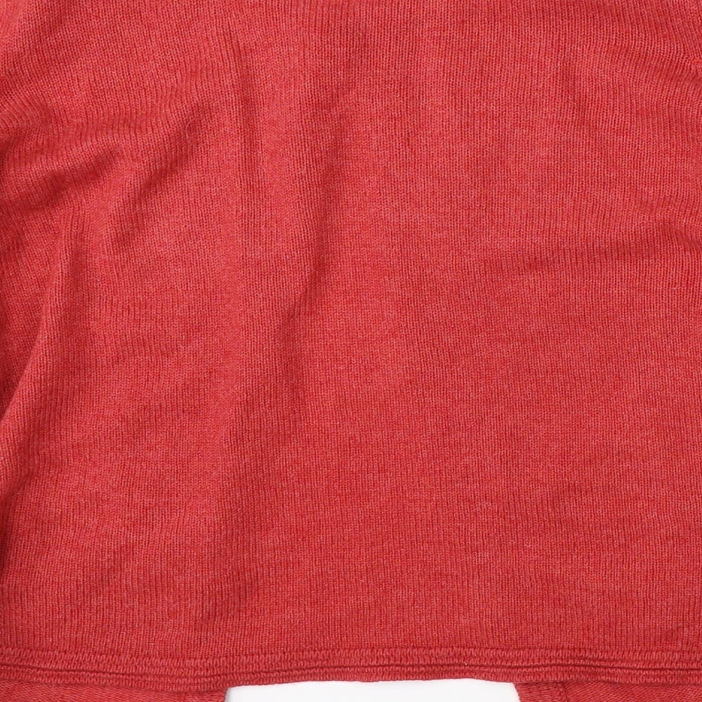Marks & Spencer Womens Red   Cardigan Jumper Size 14