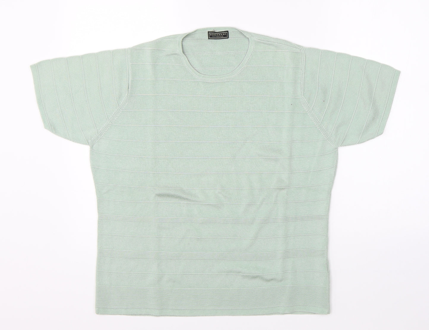 Debenhams Womens Green   Pullover Jumper Size 20