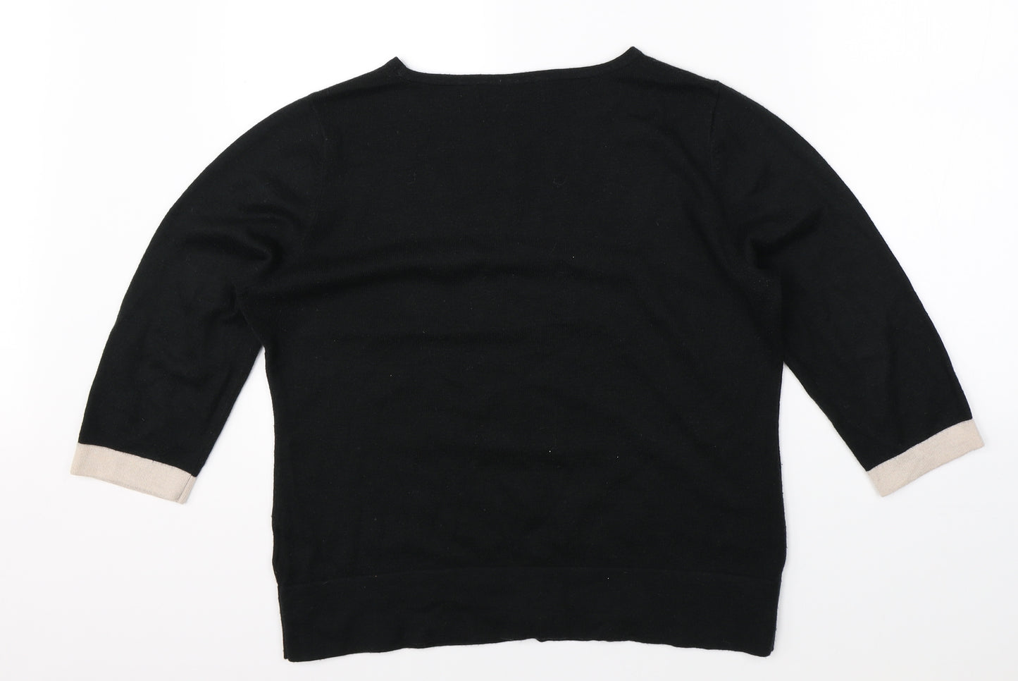 Autonomy Womens Black   Pullover Jumper Size 16