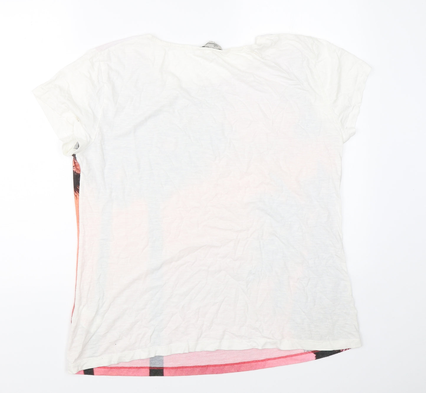 Peacocks Womens White   Basic T-Shirt Size 18