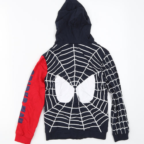 Kids Tales Boys Blue   Full Zip Hoodie Size 10 Years  - spiderman