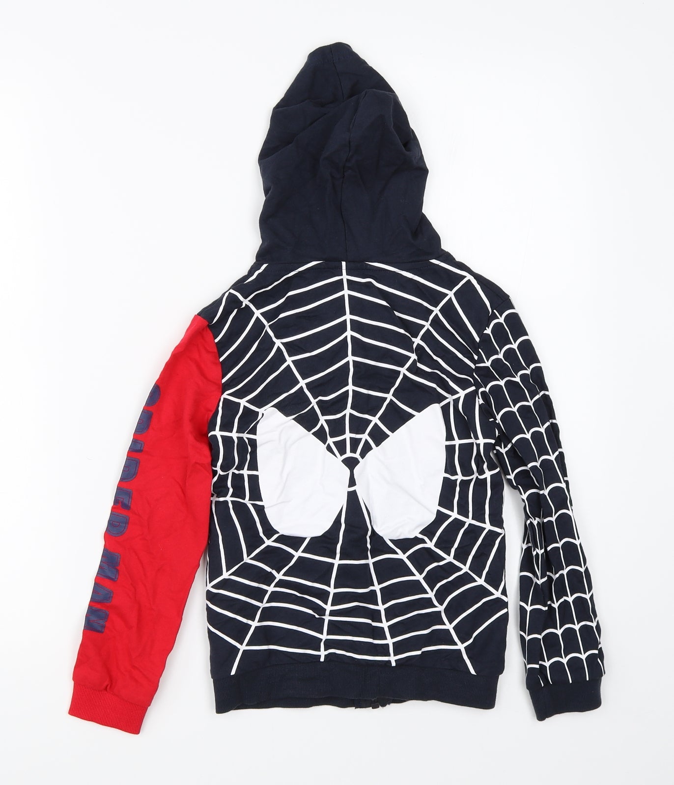 Kids Tales Boys Blue   Full Zip Hoodie Size 10 Years  - spiderman