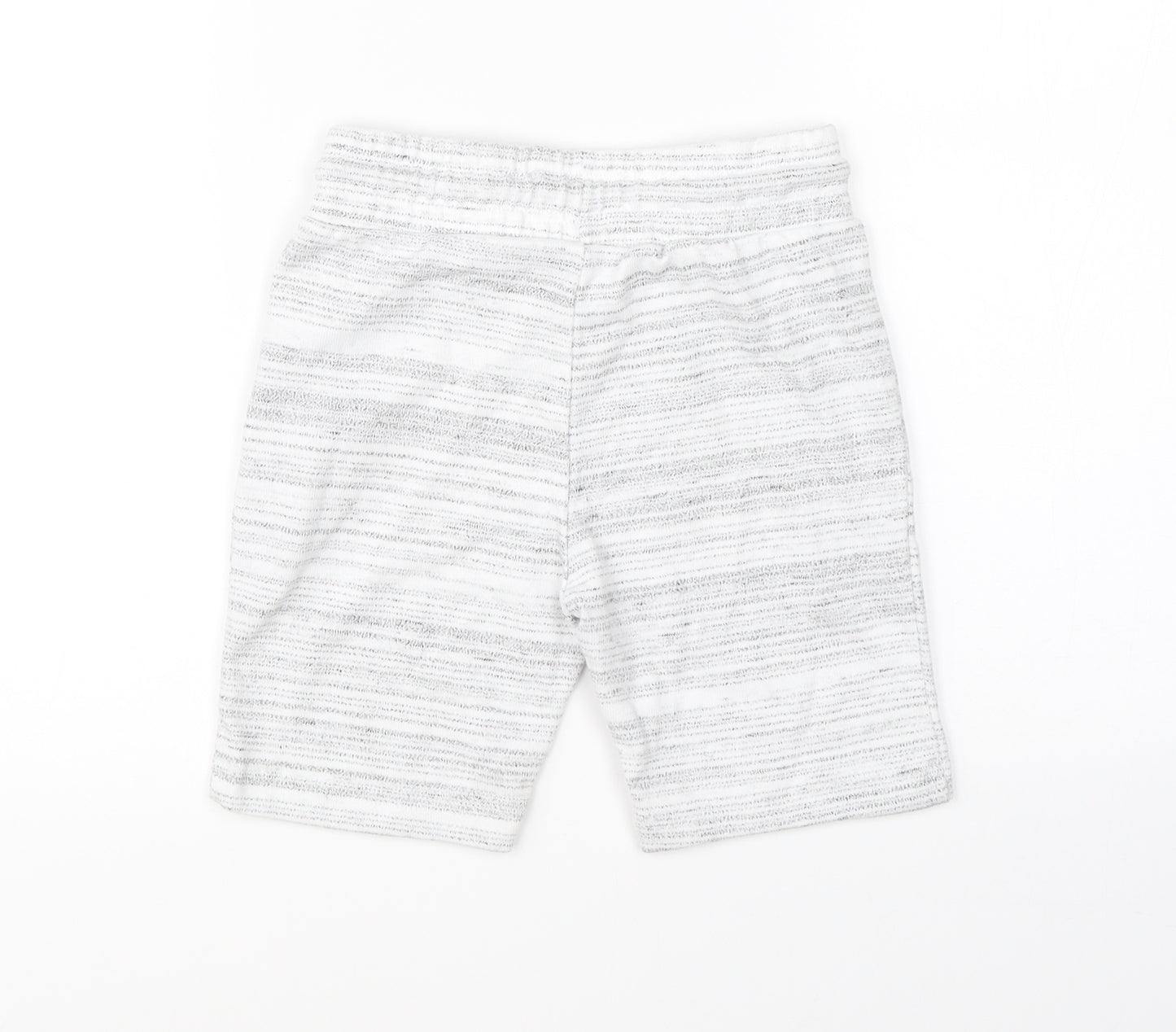 Primark Boys White Striped  Sweat Shorts Size 4-5 Years