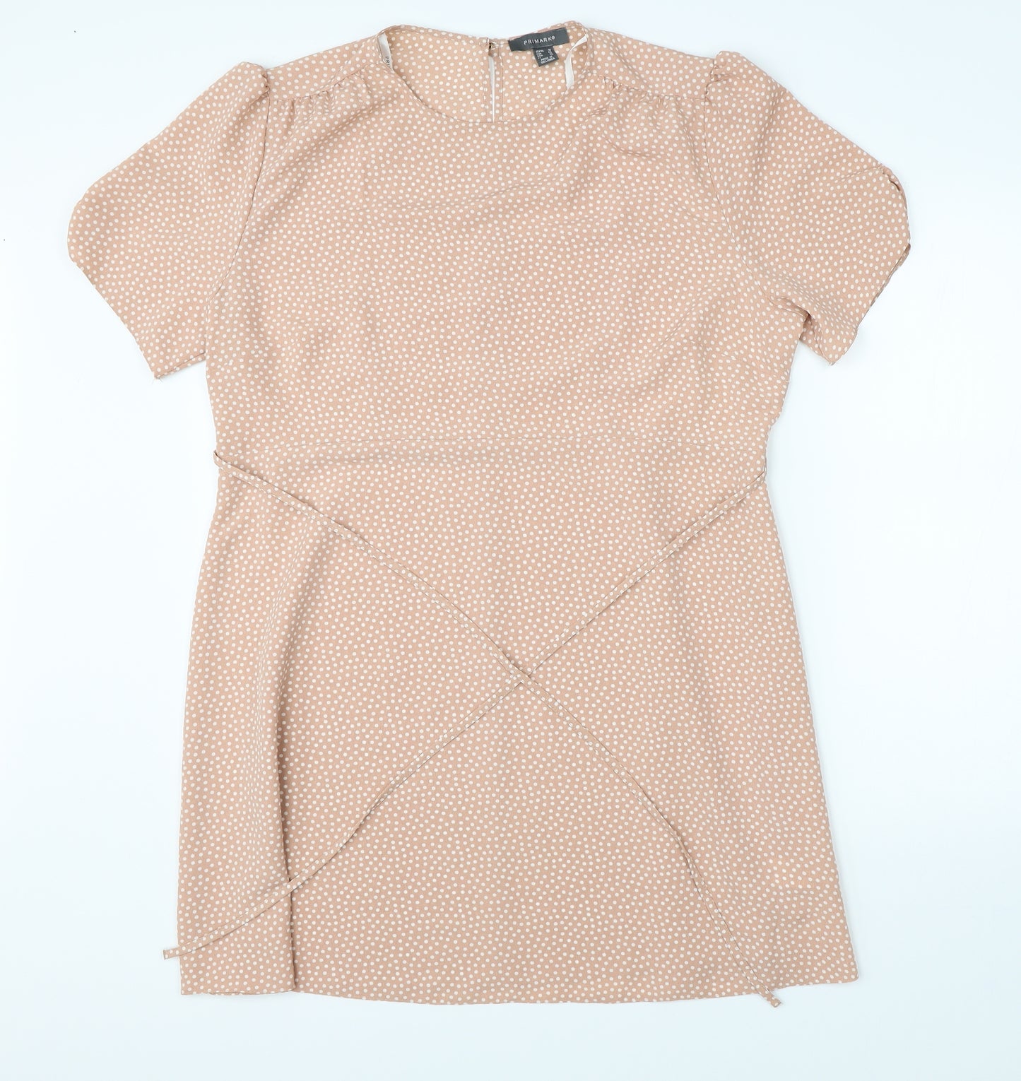 Primark Womens Pink Polka Dot  A-Line  Size 18