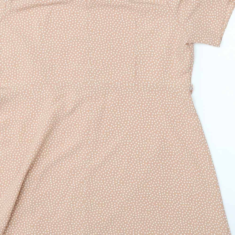 Primark Womens Pink Polka Dot  A-Line  Size 18