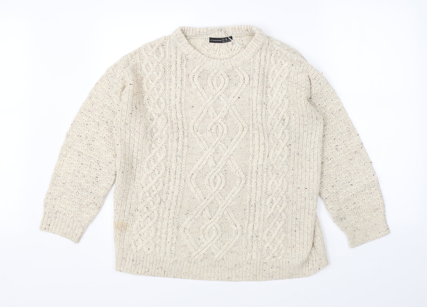 Atmosphere Womens Beige  Knit Pullover Jumper Size 8