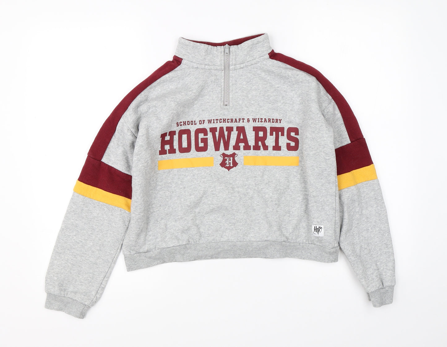 H&M Girls Grey   Shrug Sweatshirt Size 13-14 Years  - harry potter