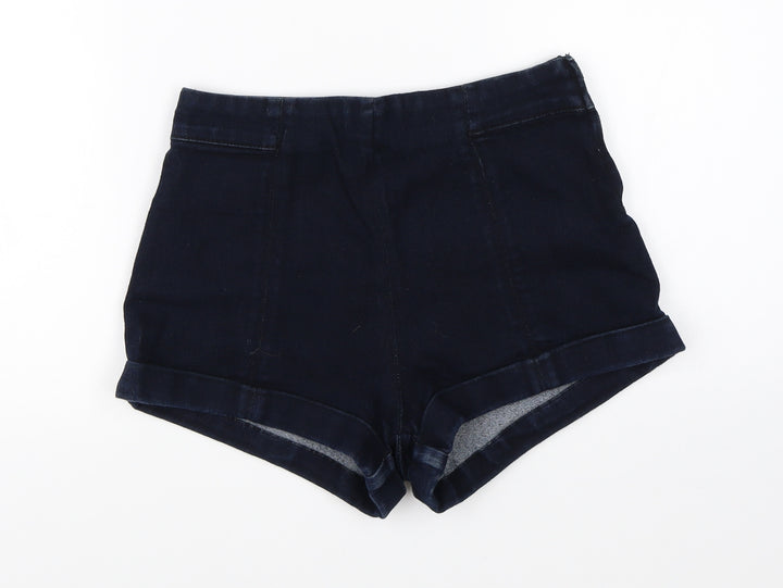 FOREVER 21 Womens Blue Denim Hot Pants Shorts Size 24 in