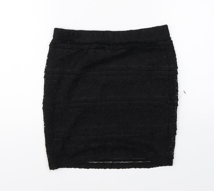 FOREVER 21 Womens Black Straight & Pencil Skirt Size 6