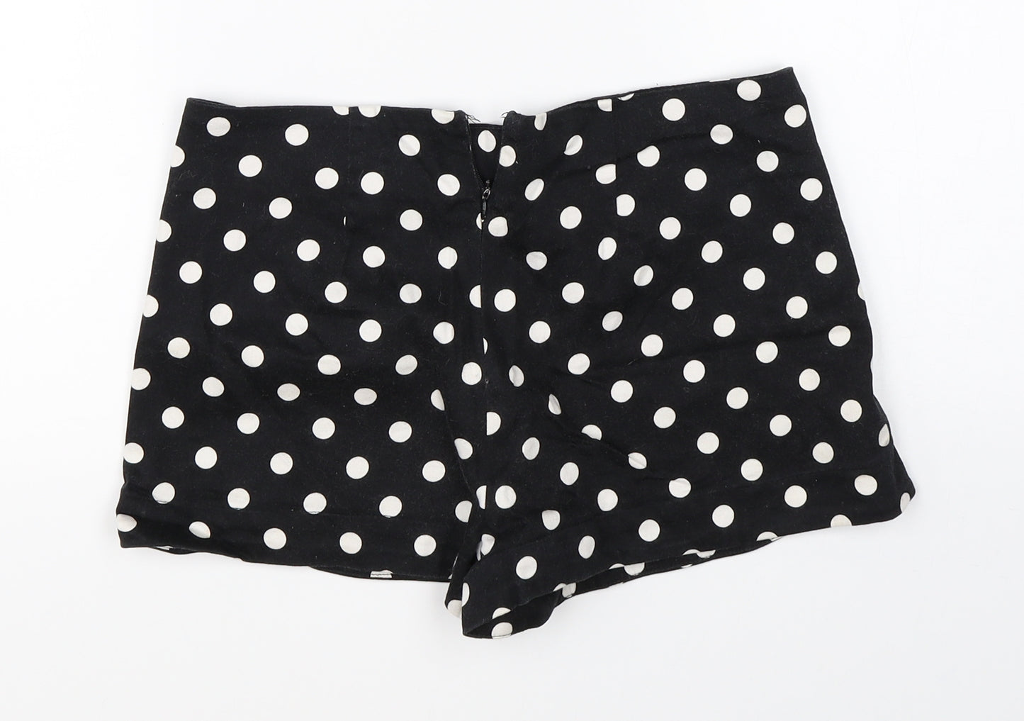 FOREVER 21 Womens Black Polka Dot  Hot Pants Shorts Size S