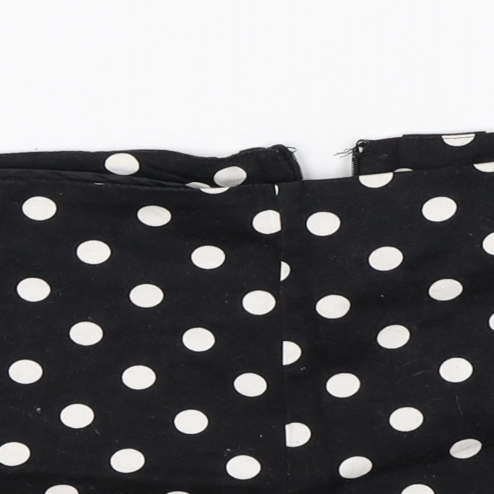 FOREVER 21 Womens Black Polka Dot  Hot Pants Shorts Size S