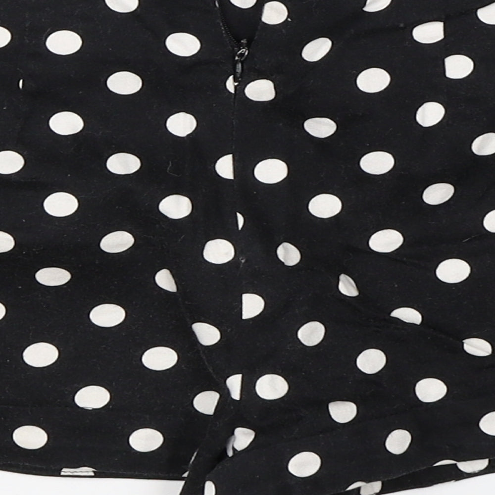 FOREVER 21 Womens Black Polka Dot  Hot Pants Shorts Size S