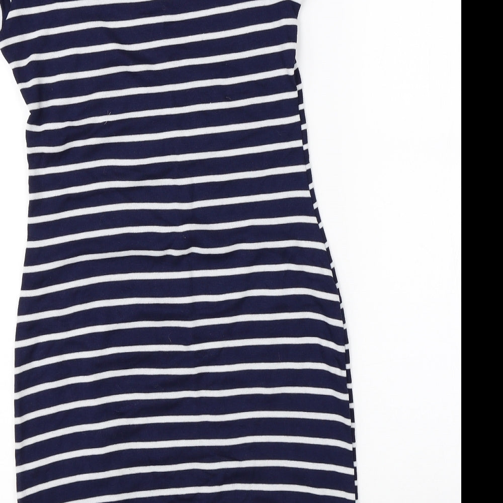 Select Womens Blue Striped  Pencil Dress  Size 6