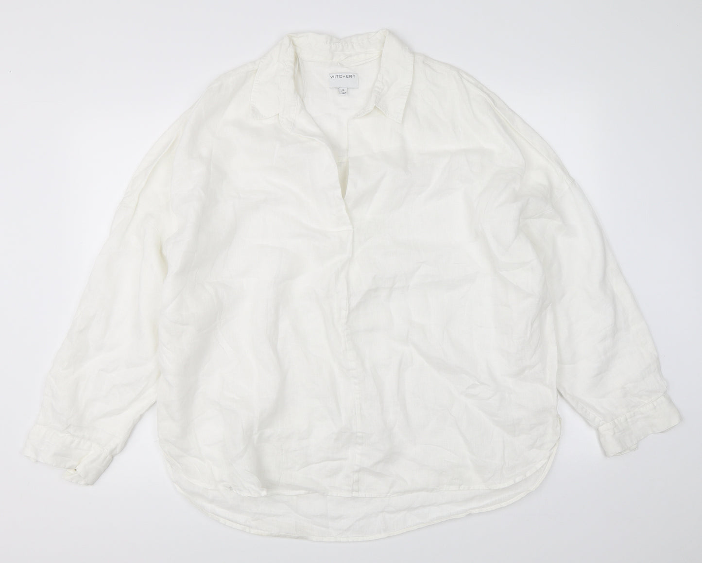 Witchery Womens White   Basic Blouse Size 16