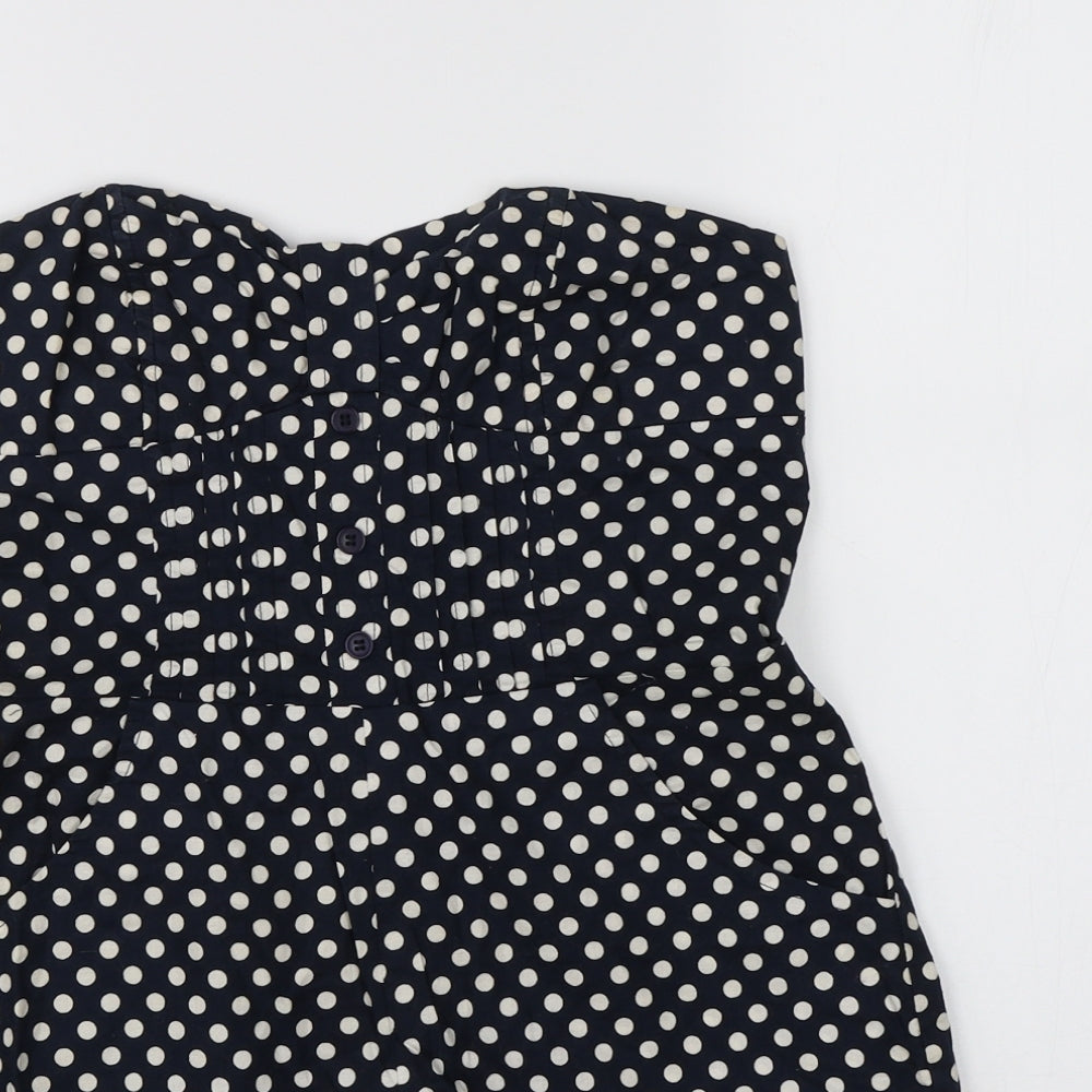 Pins & Needle Womens Blue Polka Dot  Playsuit One-Piece Size S