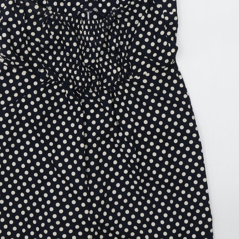 Pins & Needle Womens Blue Polka Dot  Playsuit One-Piece Size S