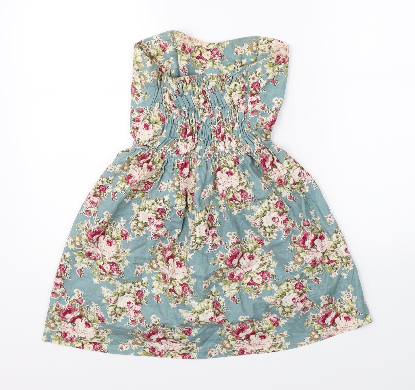 Hearts & Bows Womens Blue Floral  Shift  Size M