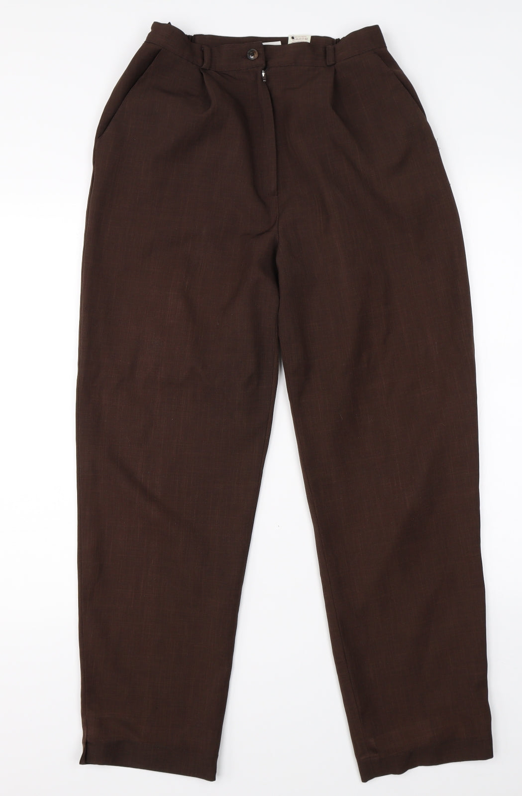 Bonmarché Womens Brown   Trousers  Size 12 L28 in