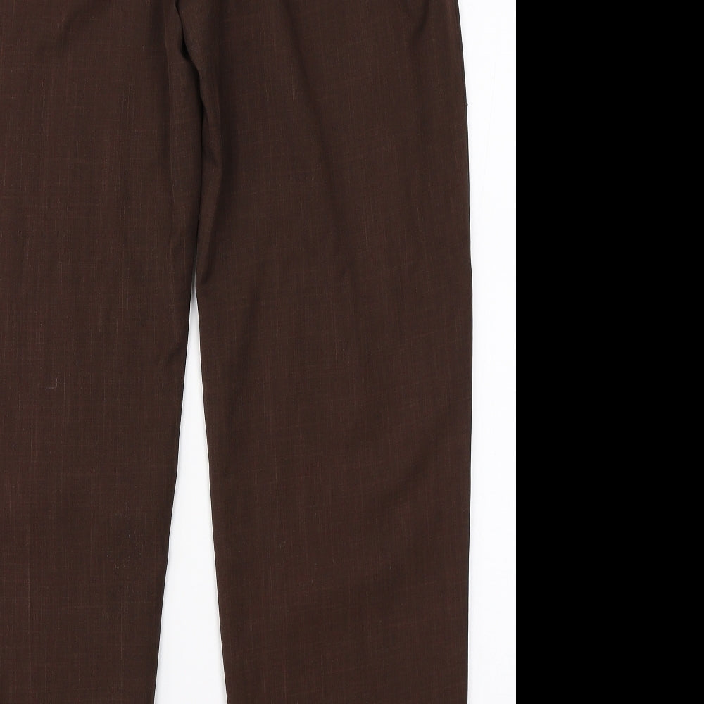 Bonmarché Womens Brown   Trousers  Size 12 L28 in