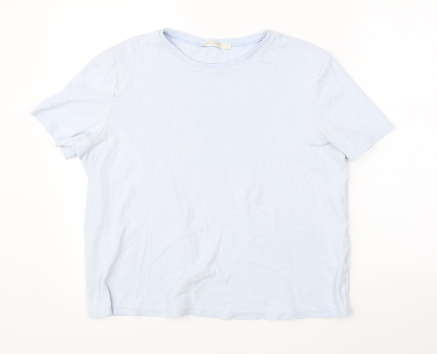 Marks & Spencer Womens Blue   Basic T-Shirt Size 18