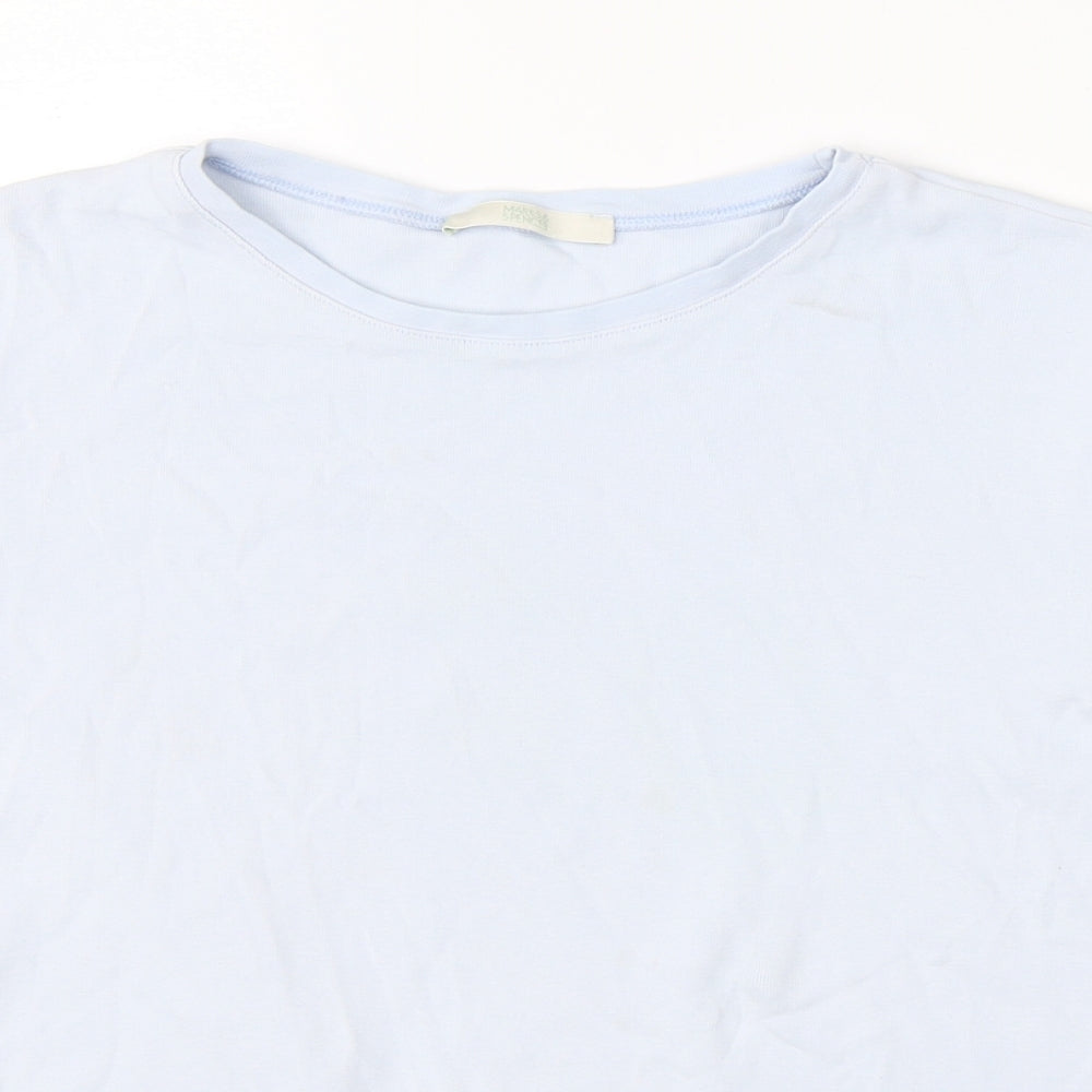 Marks & Spencer Womens Blue   Basic T-Shirt Size 18