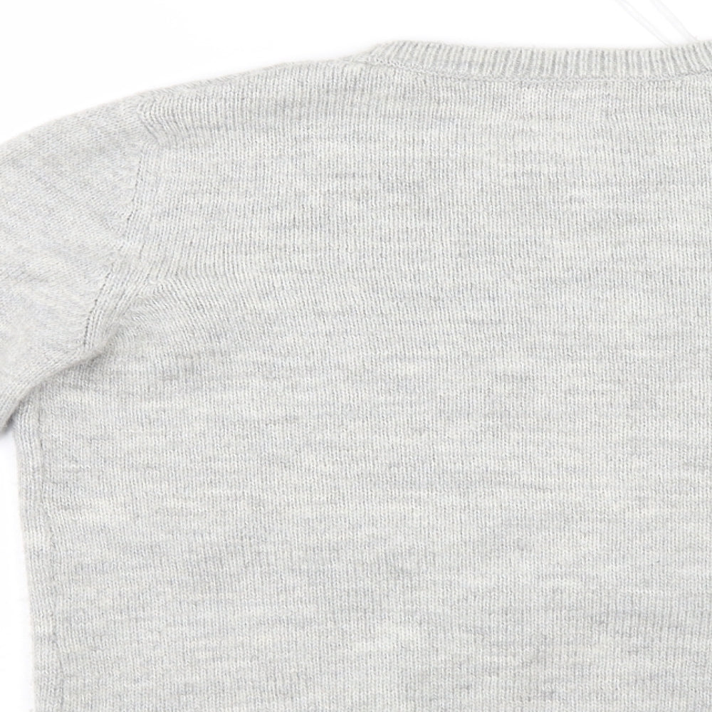 George Womens Grey   Henley Jumper Size 12  - Christmas jumper