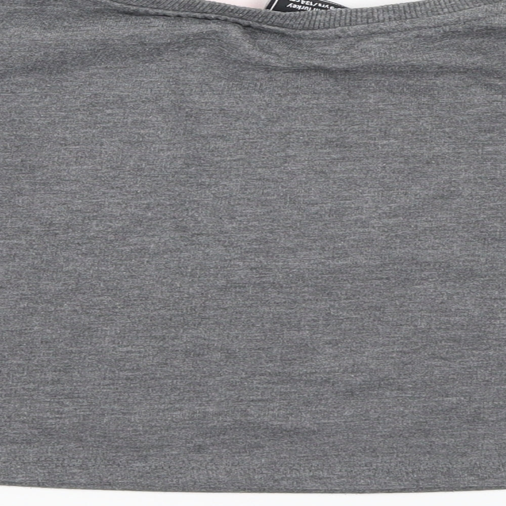 Primark Girls Grey   Pullover Sweatshirt Size 8-9 Years  - cropped