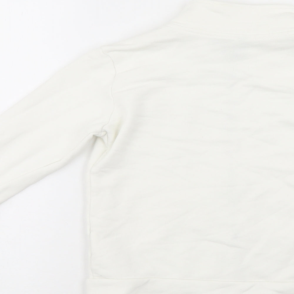 Benetton Girls White   Jacket  Size 7-8 Years