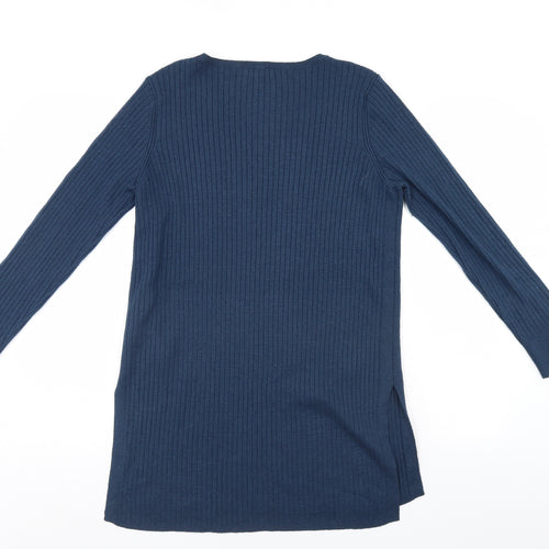 Nre Look Womens Blue Striped  Jumper Dress  Size 14