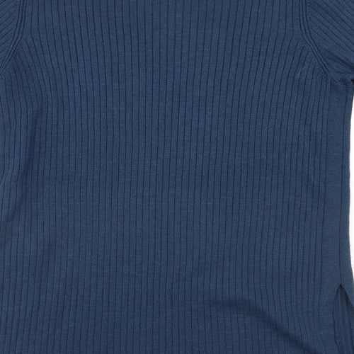 Nre Look Womens Blue Striped  Jumper Dress  Size 14