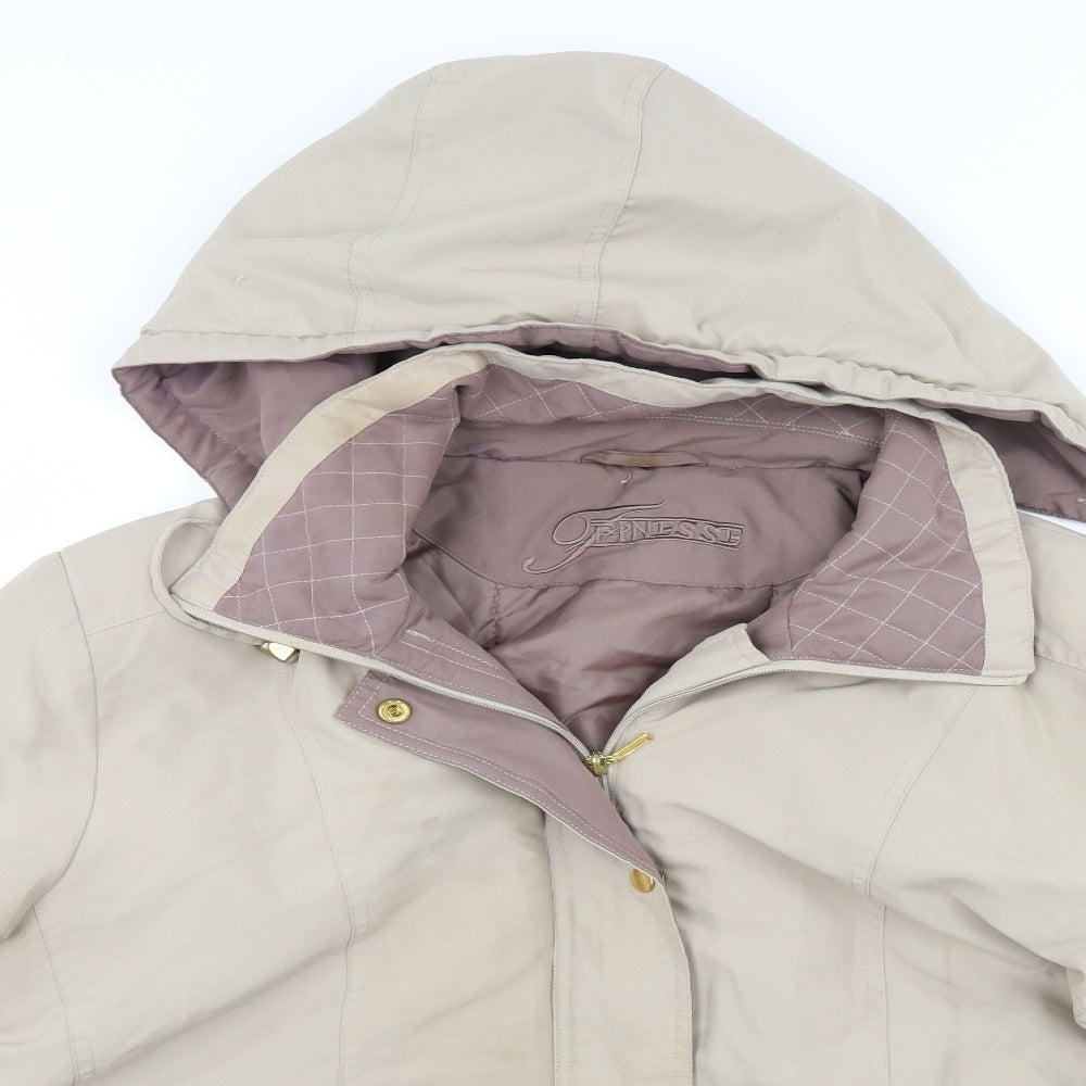 Finesse Womens Ivory   Anorak Coat Size 20