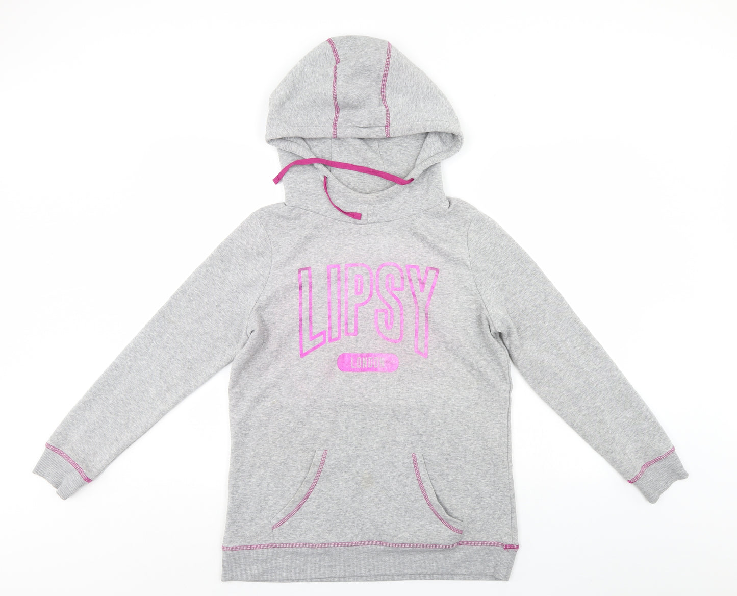 Lipsey Womens Grey   Pullover Hoodie Size 12