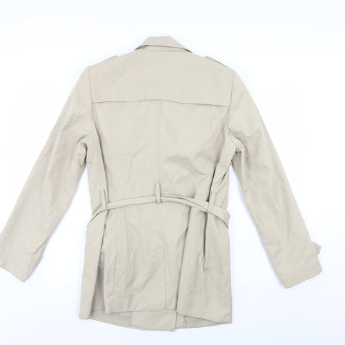 John Lewis Womens Ivory   Trench Coat Coat Size 14