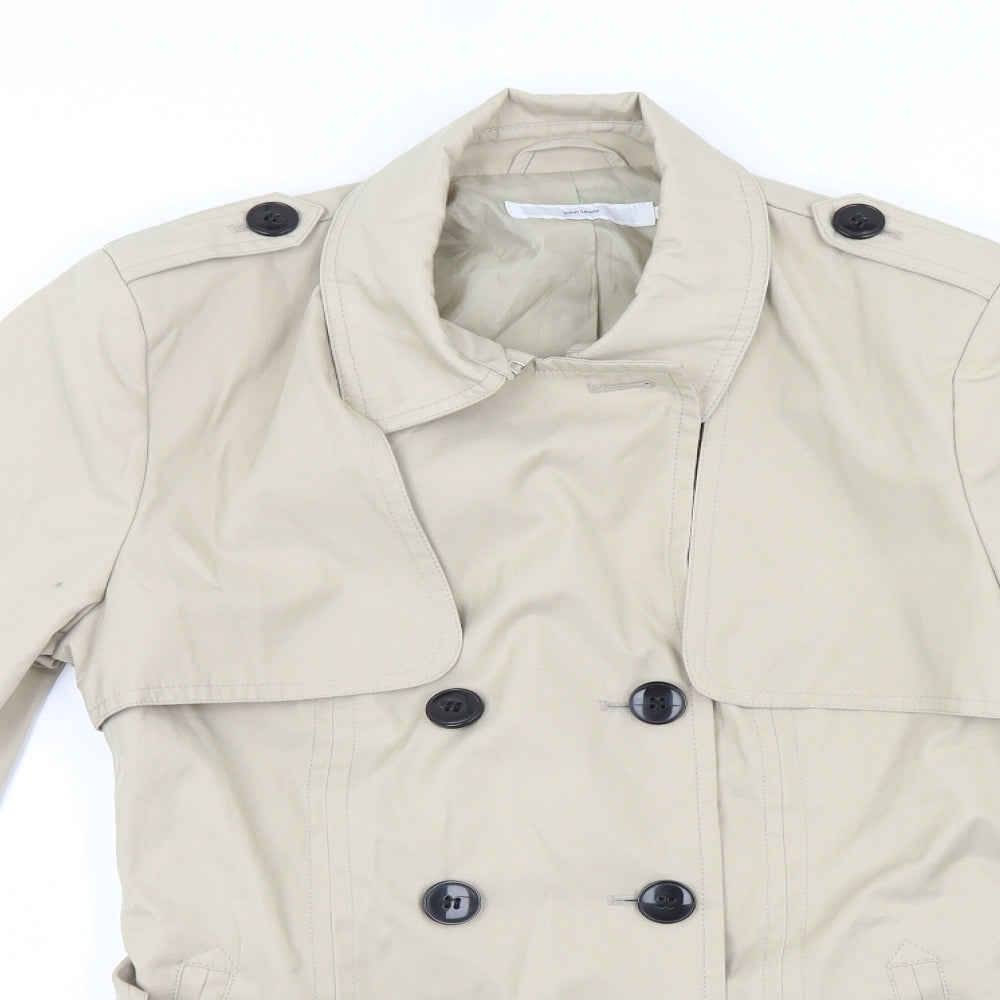 John Lewis Womens Ivory   Trench Coat Coat Size 14