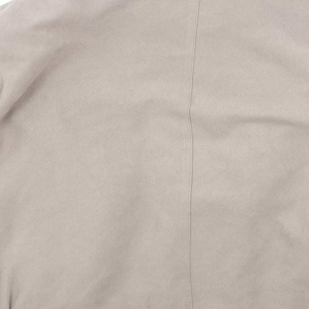 JBC Mens Beige   Jacket  Size S  - faux suade look