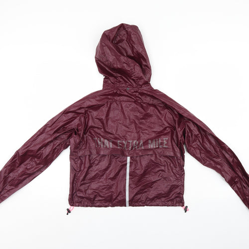 H&M Womens Purple   Rain Coat Jacket Size XS