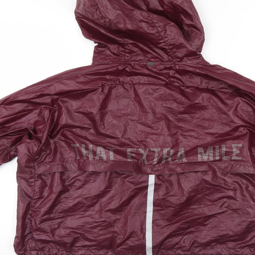 H&M Womens Purple   Rain Coat Jacket Size XS