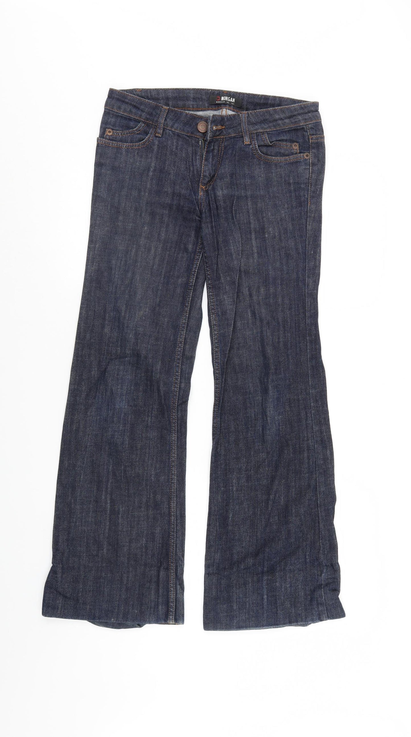 Morgan Womens Blue  Denim Bootcut Jeans Size 12 L29 in