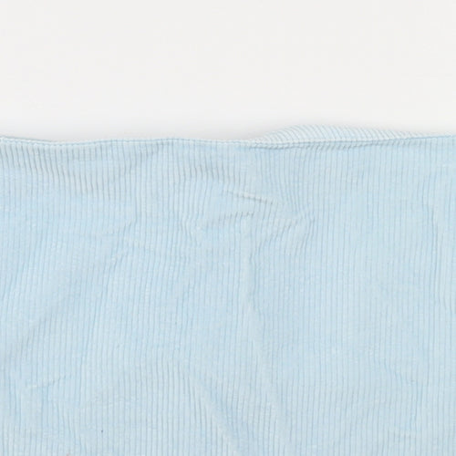 New Look Womens Blue  Corduroy A-Line Skirt Size 10