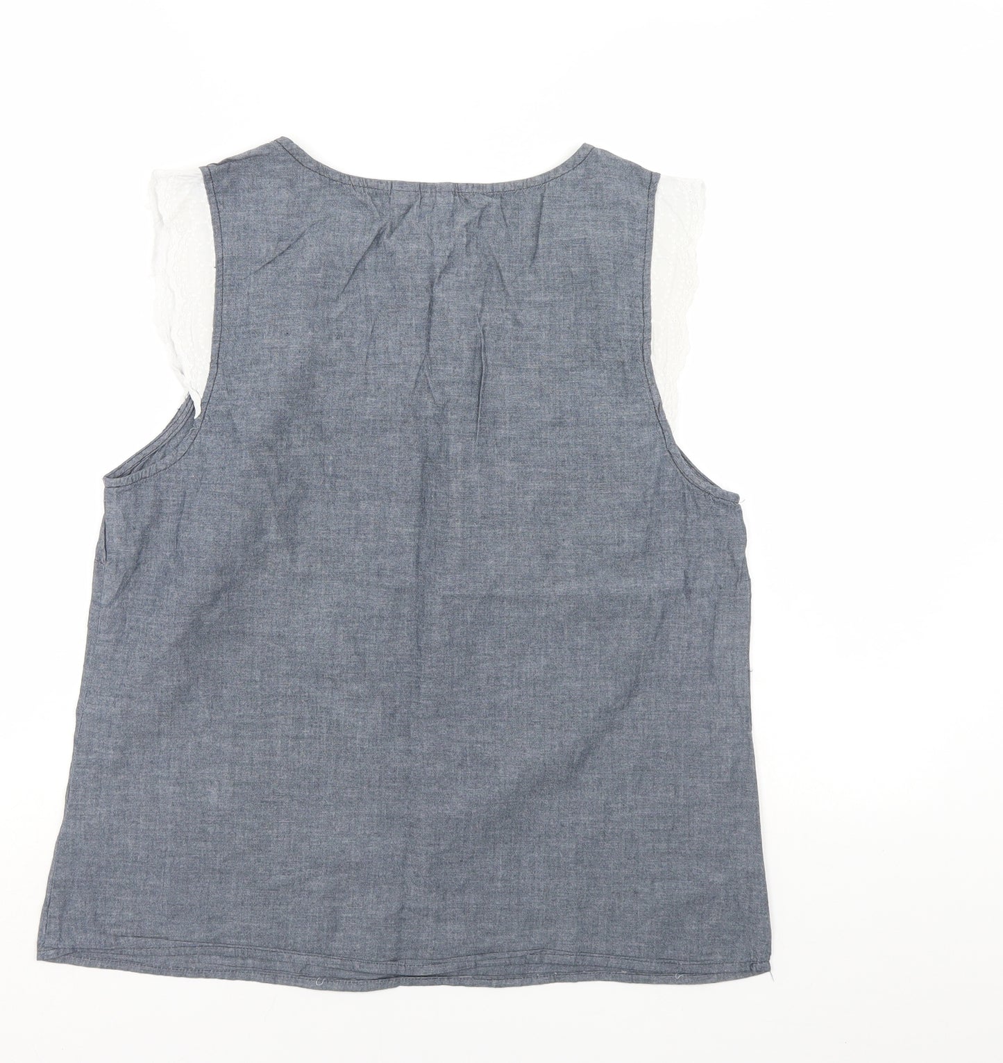 ESMARA Womens Grey   Basic Tank Size 14